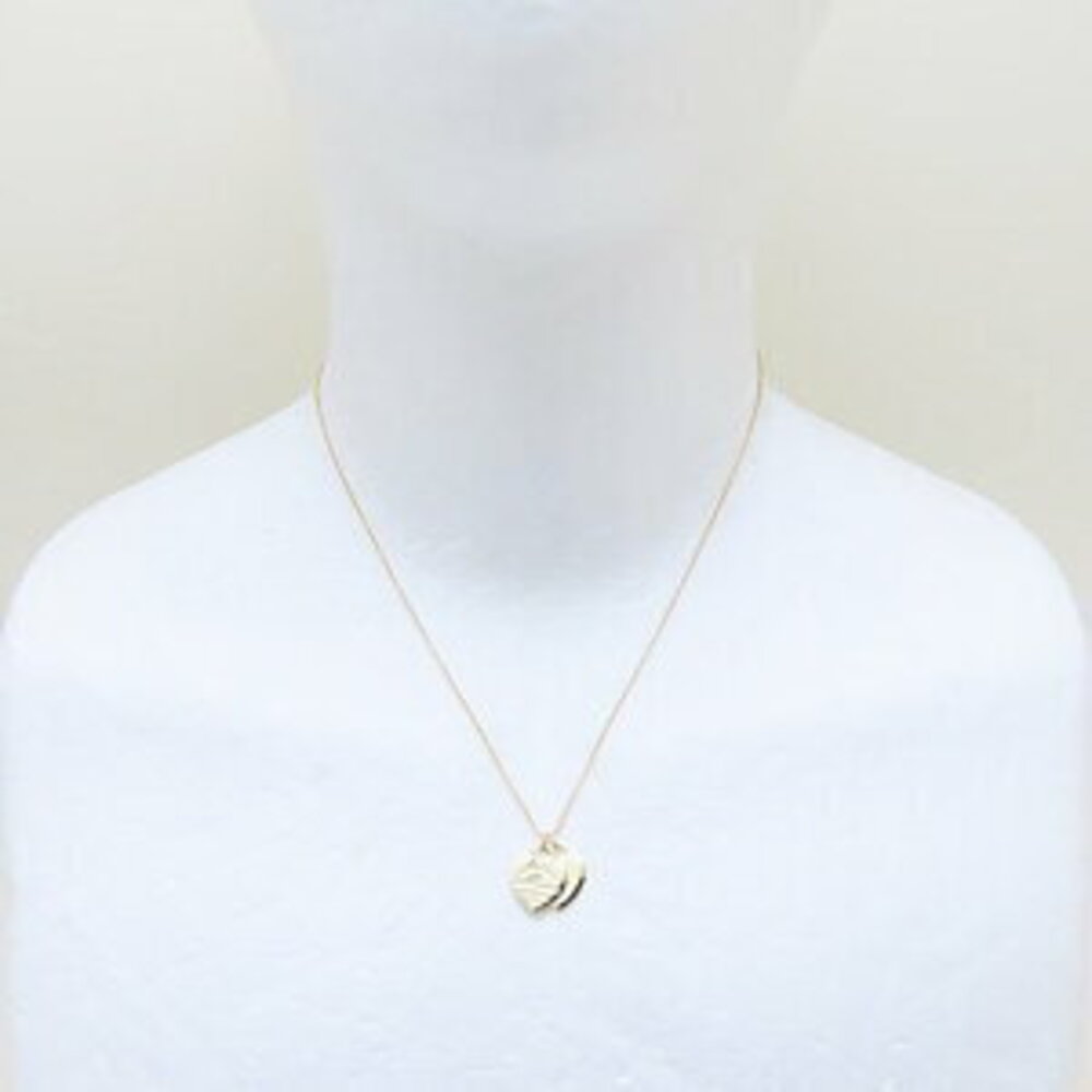 TIFFANY Return to Tiffany Double Heart Necklace Yellow Gold